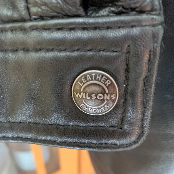 Wilson black leather motorcycle jacket - Picture 3 of 5